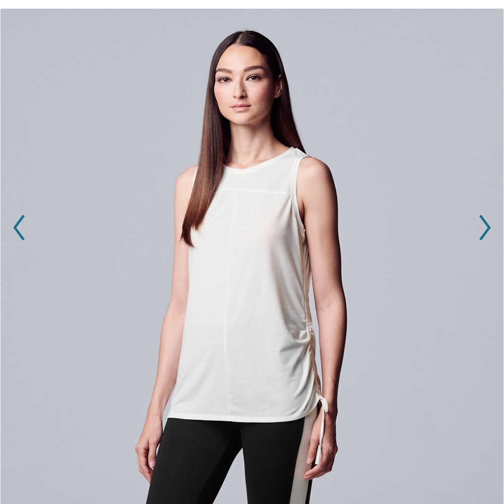 New Women's Simply Vera Vera Wang
Ruched Tunic Tank Top